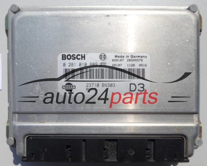 CALCULATEUR MOTEUR NISSAN ALMERA 2.2 DTI BOSCH 0 281 010 809,  23710 BN303