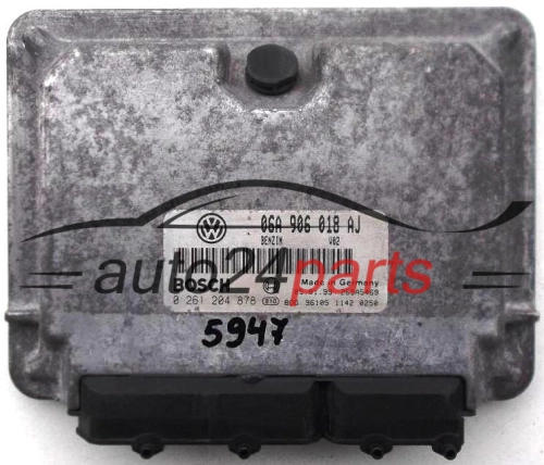 KOMPUTER STEROWNIK SILNIKA SEAT LEON TOLEDO 1.8 BOSCH 0 261 204 878, 0261204878, 06A 906 018 AJ, 06A906018AJ 