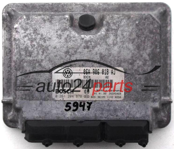 KOMPUTER STEROWNIK SILNIKA SEAT LEON TOLEDO 1.8 BOSCH 0 261 204 878, 0261204878, 06A 906 018 AJ, 06A906018AJ 