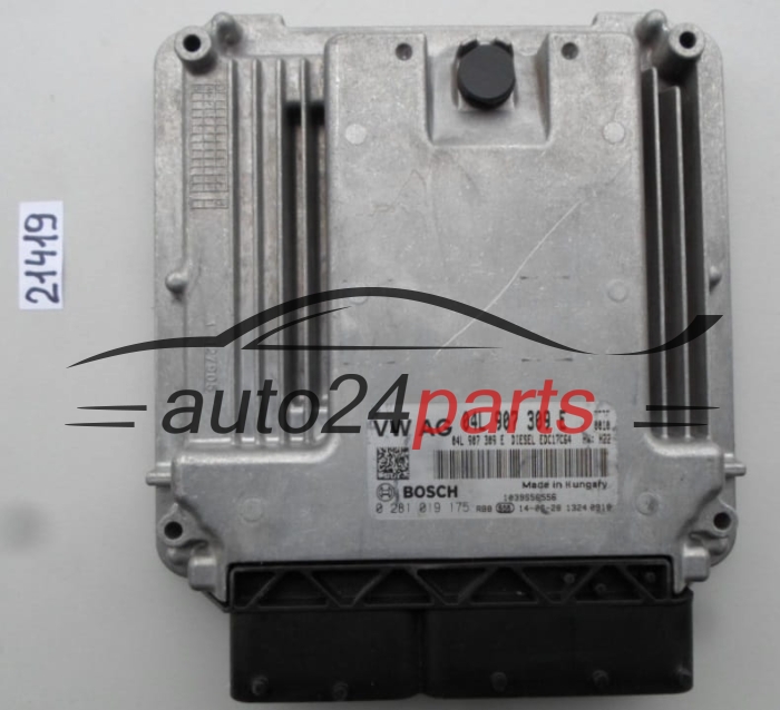 KOMPUTER STEROWNIK SILNIKA VOLKSWAGEN GOLF 1.6 TDI BOSCH 0 281 019 175, 0281019175, 04L 907 309 E, 04L907309E, EDC17C64