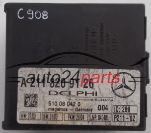 CENTRALITA DE CONFORT ALARME MERCEDES DELPHI 510 08 042 0, 510080420, A 211 820 91 26, A2118209126