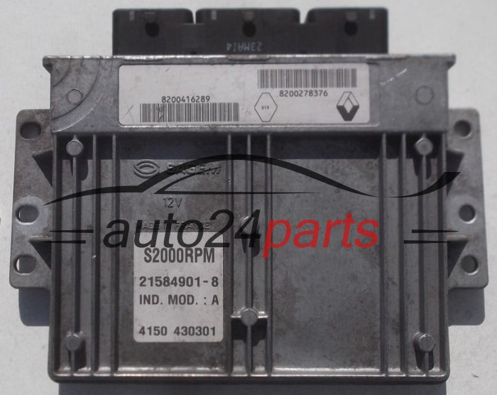 CALCULATEUR MOTEUR RENAULT LAGUNA 1.8 SAGEM 21584901-8,  8200416289, 8200278376