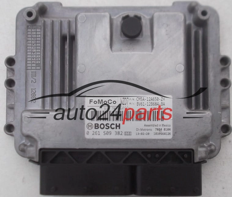 MOTORSTEUERGERÄT ECU STEUERGERÄT FORD FOCUS BOSCH 0 261 S09 382, FoMoCo CM5A-12A650-ZH