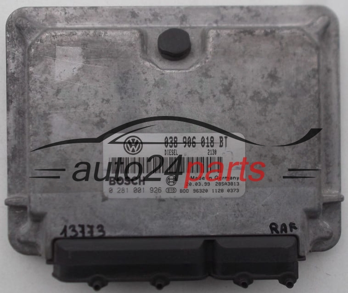 ECU CENTRALITA DE MOTOR SEAT LEON TOLEDO 1.9 TDI 038 906 018 BT, 038906018BT, BOSCH 0 281 001 926, 0281001926 