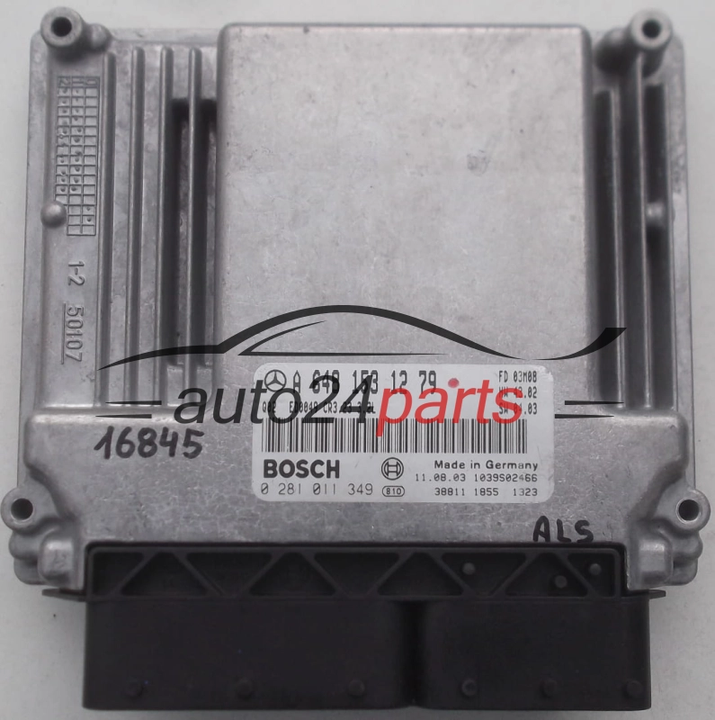 CALCULATEUR MOTEUR MERCEDES W211 320 CDI BOSCH 0 281 011 349, 0281011349, A 648 153 12 79, A6481531279, 6481531279