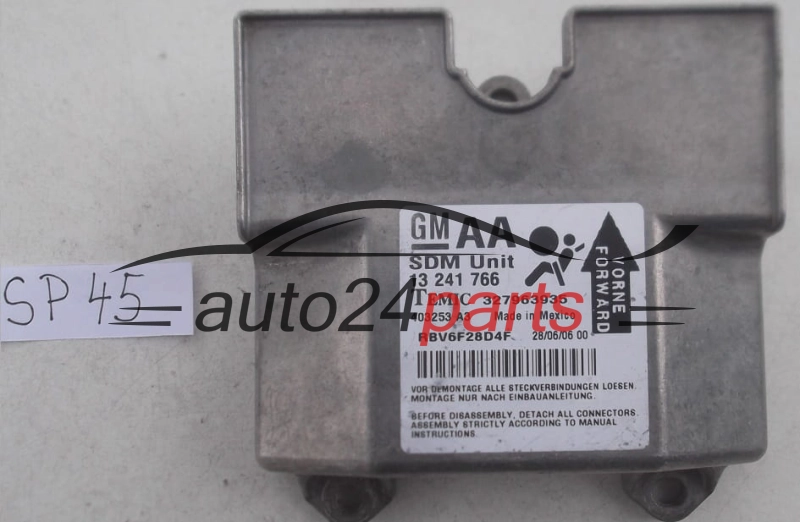 STEROWNIK MODUL PODUSZEK POWIETRZNYCH OPEL ZAFIRA B 13241766 AA, 13 241 766, 93187855, 1232041, 12 32 041
