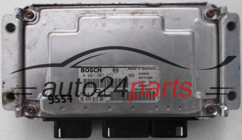 MOTORSTEUERGERÄT ECU STEUERGERÄT CITROEN PEUGEOT 1.6 BOSCH 0 261 207 477, 0261207477, 96 474 815 80, 9647481580, ME7.4.4 91 