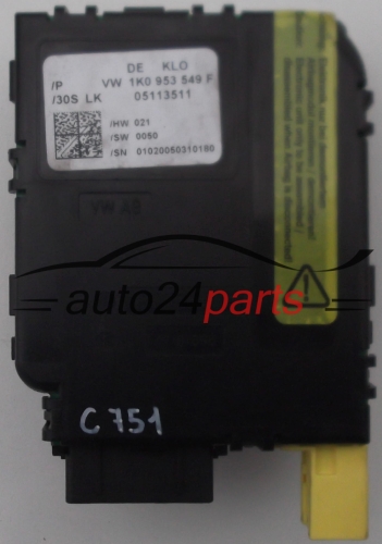 KOMFORTSTEUERGERÄT VOLKSWAGEN AUDI GOLF 1K0 953 549 F / 1K0953549F 