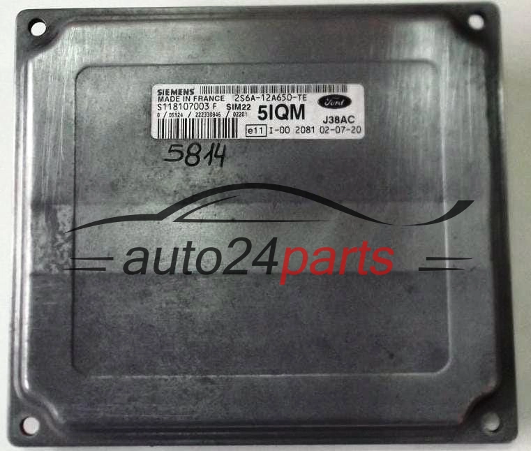 ECU CENTRALITA DE MOTOR   FORD FIESTA FUSION 1.6 SIEMENS S118107003 F