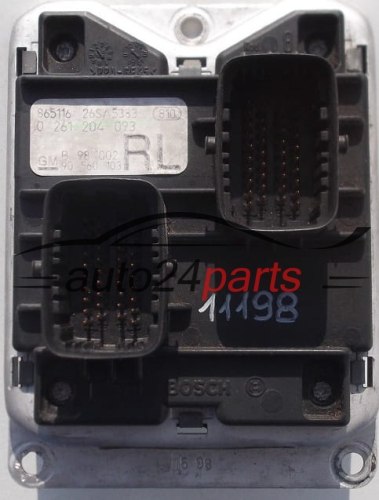 MOTORSTEUERGERÄT ECU STEUERGERAT OPEL CHEVROLET HOLDEN VAUXHALL ASTRA G 1.2 X12XE BOSCH 0261204093 , 0 261 204 093, RL 90560103 9131795 6237765, 62 37 765 
