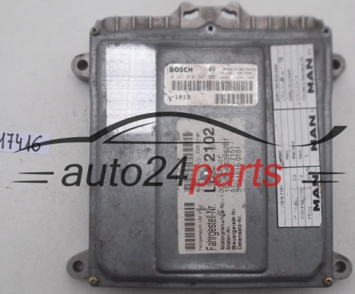 KOMPUTER STEROWNIK SILNIKA MAN 218 CV BOSCH 0 281 010 347