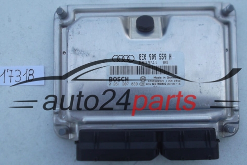 KOMPUTER STEROWNIK SILNIKA AUDI A4 A6 3.0 ASN 8E0909559H, 8E0 909 559 H, BOSCH 0261207839,