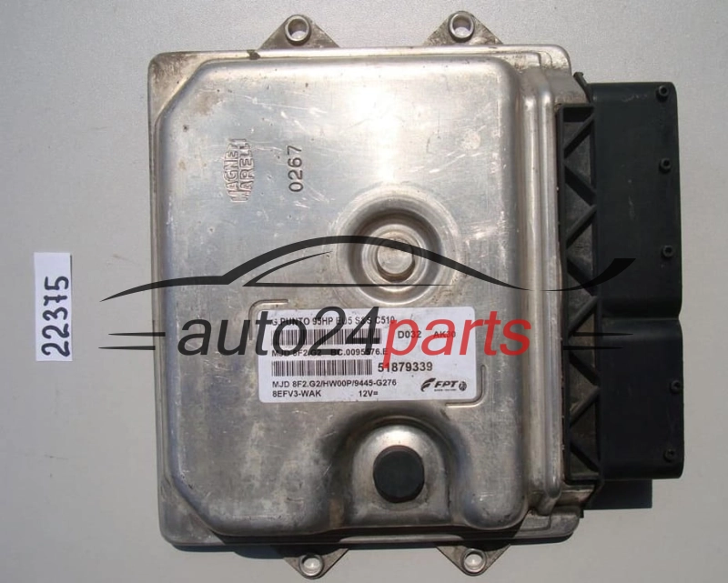 KOMPUTER STEROWNIK SILNIKA FIAT PUNTO EVO 1.3 JTD MJD 8F2.G2, MJD8F2G2, 51879339, 95HP