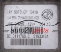 KOMPUTER STEROWNIK SILNIKA FIAT 500 PUNTO PANDA 1.2 MAGNETI MARELLI IAW 5SF8.CP, IAW5SF8CP, 51933484, BC.0111768.C, BC0111768C