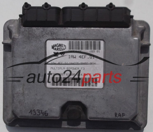 MOTORSTEUERGERÄT ECU STEUERGERAT FIAT MULTIPLA BIPOWER F3 MAGNETI MARELLI IAW 4EF.G1, IAW4EFG1, 61600.614.04, 6160061404