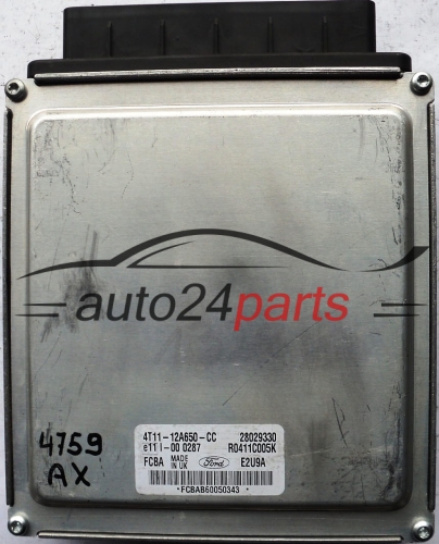 ECU CENTRALITA DE MOTOR FORD CONNECT 1.8 TDCI 4T1112A650CC, 4T11-12A650-CC FCBA, 28029330, R0411C005K