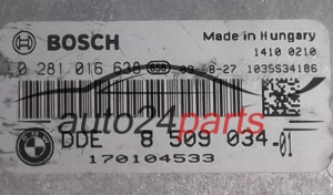 CALCULATEUR MOTEUR BMW E60/E61 530 3.0 DIESEL BOSCH 0281016638, 0 281 016 638, DDE 8509034 -01, DDE8509034, 8 509 034 -01, 1039S34186