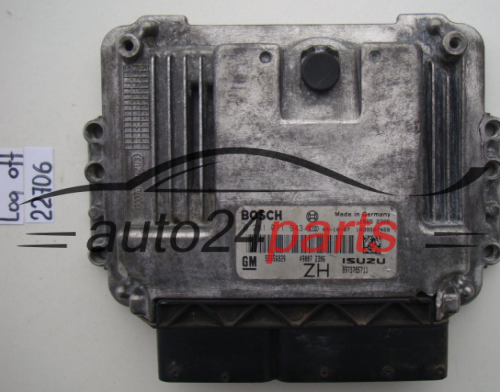 KOMPUTER STEROWNIK SILNIKA OPEL ASTRA H 1.7 CDTI Z17DTH BOSCH 0 281 011 943, 0281011943, GM 55 556 829 ZH, 55556829 ZH, ISUZU 8973785711, 1039S07468