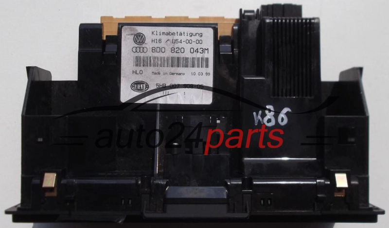PANEL OGRZEWANIA STEROWNIK NAWIEWU REGULATOR KLIMATRONIK VOLKSWAGEN AUDI A4 8D0 820 043 M / 8D0820043M / 5HB 007 908-05 / 5HB00790805