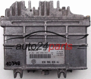 CALCULATEUR MOTEUR VW VOLKSWAGEN POLO 1.0, BOSCH 0 261 203 456/457, 0261203456, 0261203457, 030 906 026 AJ, 030906026AJ