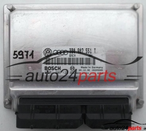 MOTORSTEUERGERÄT ECU STEUERGERAT AUDI A4 A6 2.8 AQD BOSCH 0 261 206 123, 0261206123, 3B0 907 551 T, 3B0907551T 
