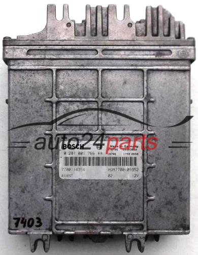 CENTRALITA DE MOTOR  RENAULT LAGUNA 1.9 BOSCH 0 281 001 766, 0281001766, 28SA3860, HOM7700105952, 7700114354