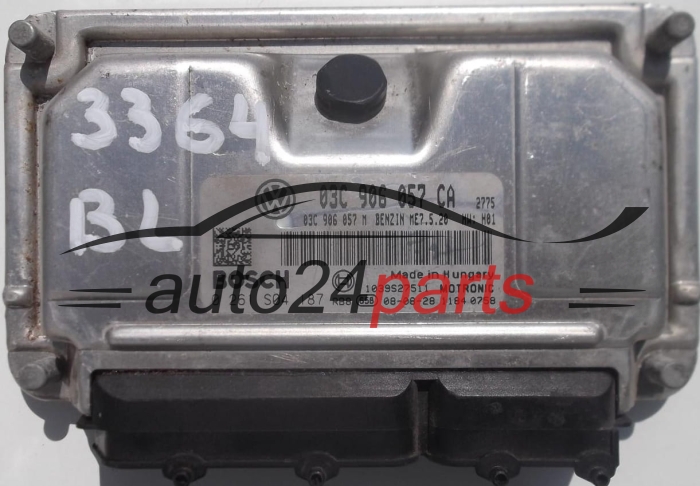KOMPUTER STEROWNIK SILNIKA SEAT IBIZA 1.6 03C906057CA, 03C906057M, BOSCH 0261S04187, 1039S27511