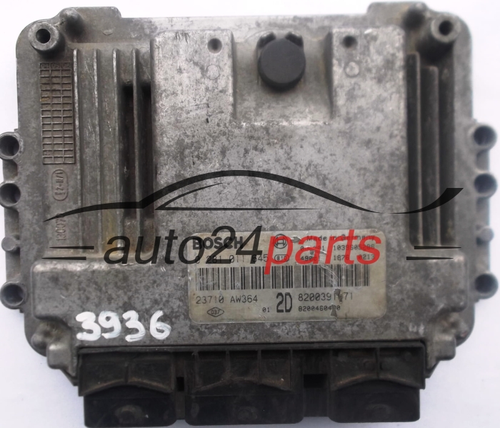 CALCULATEUR MOTEUR NISSAN RENAULT 1.9 DCI BOSCH 0281011645, 0 281 011 645, 23710AW364 2D, 23710 AW364 2D 