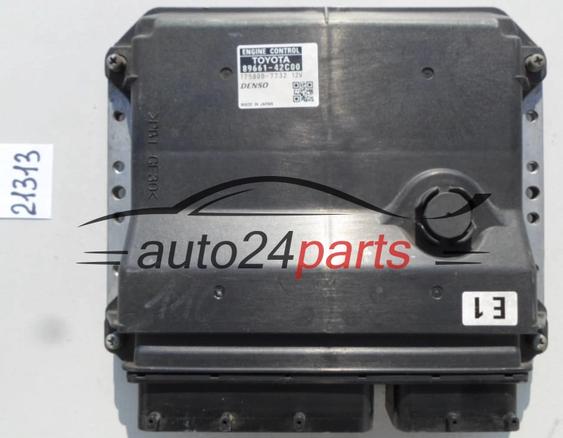 KOMPUTER STEROWNIK SILNIKA TOYOTA RAV4 AVENSIS 2.2, 89661-42C00, 8966142C00, 175800-7732, 1758007732