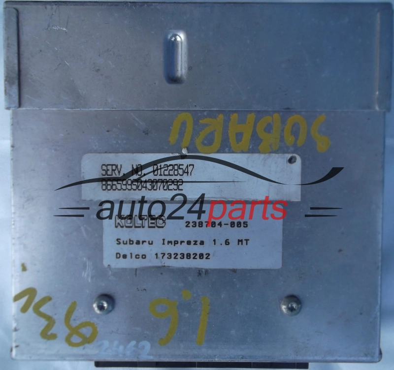 Sterownik silnika SUBARU IMPREZA 1.6 MT DELCO 173238202 238704-005 01228547 - 2462