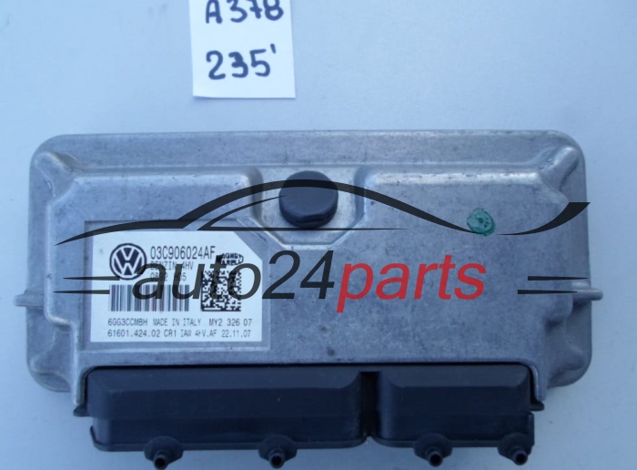 KOMPUTER STEROWNIK SILNIKA VOLKSWAGEN SEAT SKODA 1.4 MAGNETI MARELLI IAW 4HV.AF, IAW4HVAF, 03C 906 024 AF, 03C906024AF, 61601.424.02, 6160142402
