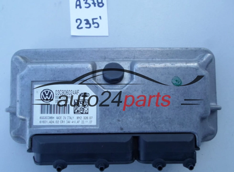 KOMPUTER STEROWNIK SILNIKA VOLKSWAGEN SEAT SKODA 1.4 MAGNETI MARELLI IAW 4HV.AF, IAW4HVAF, 03C 906 024 AF, 03C906024AF, 61601.424.02, 6160142402