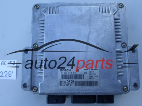 KOMPUTER STEROWNIK SILNIKA PEUGEOT 2.2 HDI BOSCH 0 281 010 876, 0281010876, 96 442 002 80, 9644200280 
