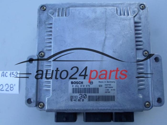 KOMPUTER STEROWNIK SILNIKA PEUGEOT 2.2 HDI BOSCH 0 281 010 876, 0281010876, 96 442 002 80, 9644200280 