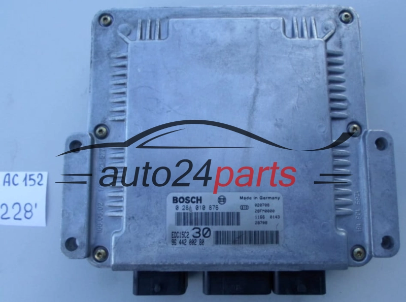 KOMPUTER STEROWNIK SILNIKA PEUGEOT 2.2 HDI BOSCH 0 281 010 876, 0281010876, 96 442 002 80, 9644200280 