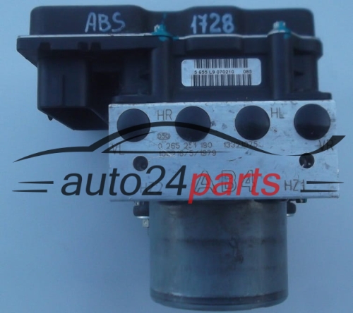 ABS HYDRAULIK-AGGREGAT MIT STEUERGERAET OPEL CORSA D BOSCH 0 265 251 190,  13321075, 0 265 951 440