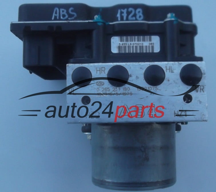 ABS HYDRAULIK-AGGREGAT MIT STEUERGERAET OPEL CORSA D BOSCH 0 265 251 190,  13321075, 0 265 951 440