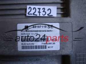 OPEL COMBO 1.3 CDTI Magneti Marelli MJD 6JO.SV, MJD6JOSV, MJD6J0SV, FGP 55197119 SE, 55197119SE, 71600.091.00, 7160009100