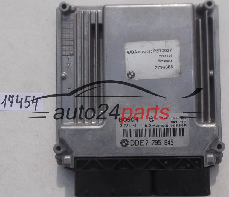 KOMPUTER STEROWNIK SILNIKA BMW BOSCH 0 281 011 416, 0281011416, DDE 7 795 845