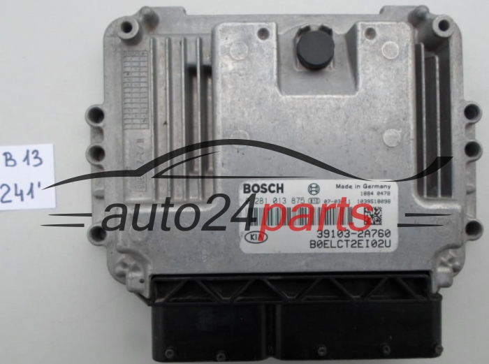 KOMPUTER STEROWNIK SILNIKA KIA CEED 1.5 CRD BOSCH 0 281 013 875, 0281013875, 39103-2A760, 391032A760