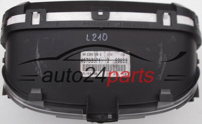 TACHO KOMBIINSTRUMENT FIAT PUNTO 60.6309.990.6, 6063099906, 46753571 3 90689, 46753571390689 