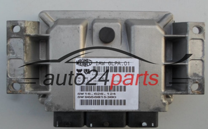 MOTORSTEUERGERÄT ECU STEUERGERÄT PEUGEOT 206 Magneti Marelli IAW 6LPA.01,  HW 16575084, 9657649580, SW 16626124, 9656815380