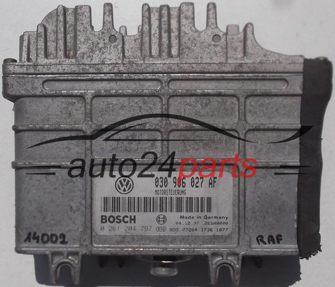KOMPUTER STEROWNIK SILNIKA SEAT AROSA BOSCH 0 261 204 797, 0261204797, 030 906 027 AF, 030906027AF