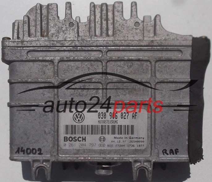 KOMPUTER STEROWNIK SILNIKA SEAT AROSA BOSCH 0 261 204 797, 0261204797, 030 906 027 AF, 030906027AF
