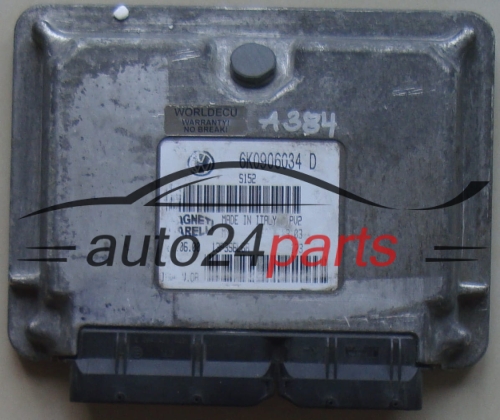 KOMPUTER STEROWNIK SILNIKA SEAT IBIZA 1.4 Magneti Marelli IAW 4LV.0A, IAW 4LV.OA, 6K0 906 034 D, 61600.553.03