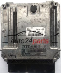 MOTORSTEUERGERÄT ECU STEUERGERAT AUDI A4 2.0 TDI 03L906022, 03L 906 022, 03L906022B, BOSCH 0281014592, 0 281 014 592, DIESEL EDC17CP14 CAGC 3177