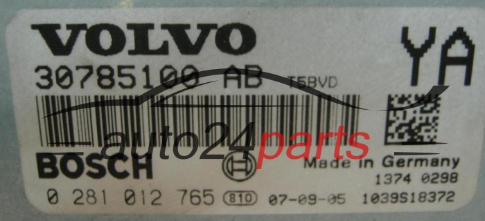 CALCULATEUR MOTEUR VOLVO S60 V70 S80 2.4 D5 BOSCH 0 281 012 765
