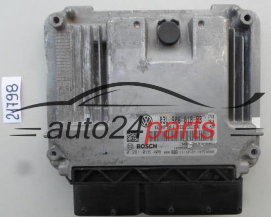KOMPUTER STEROWNIK SILNIKA VW VOLKSWAGEN GOLF 2.0 TDI 03L906018BB, 03L 906 018 BB, 03L907309R, 03L 907 309 R BOSCH 0281016406, 0 281 016 406