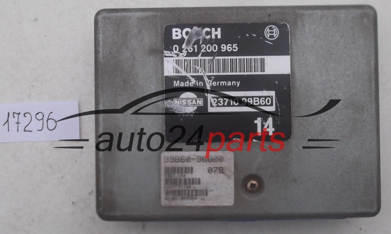 KOMPUTER STEROWNIK SILNIKA NISSAN MICRA 1.3 BOSCH 0 261 200 965, 0261200965, 23710 99B60, 2371099B060