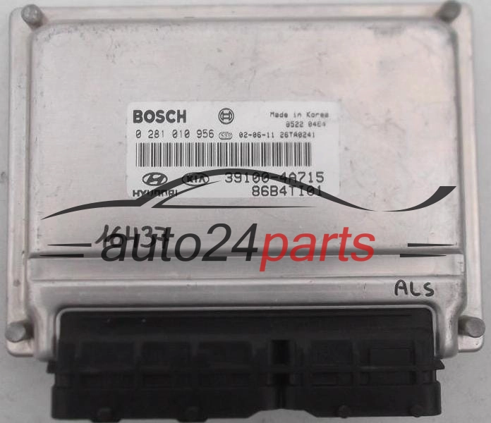 MOTORSTEUERGERÄT ECU STEUERGERÄT KIA HYUNDAI 2.5 CRDI BOSCH 0 281 010 956, 0281010956, 39100-4A715, 391004A715 